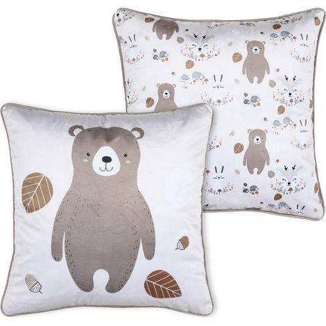 Coussin Gabin 40x40 animaux de la forêt (1/5)