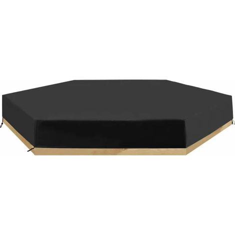 Housse de protection pour bac à sable extérieur, bâche imperméable renforcée, couverture anti-pluie pour sablière et piscine, 91 x 79 x 9 pouces (1/4)