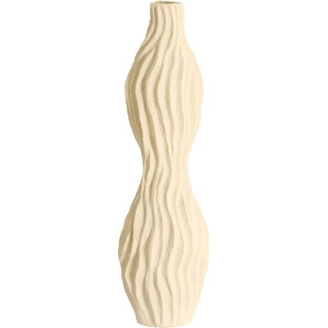 Vaso bianco in ceramica raffinato Light & Living Vania (1/4)