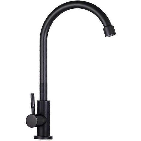 Robinet de cuisine à un seul jet, robinet de salle de bain pivotant pour eau froide (1/2)
