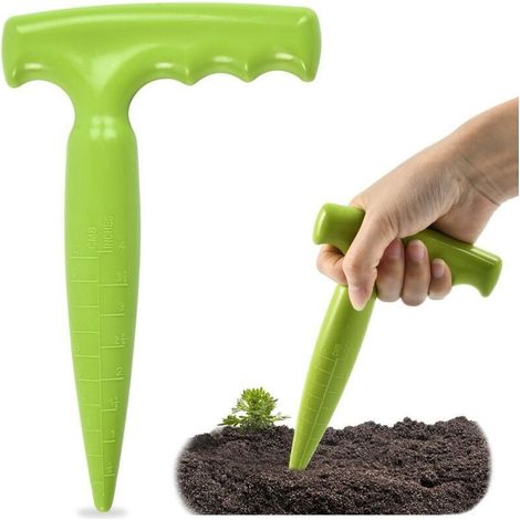 Plantoir de jardin multifonction en acier inoxydable – idéal pour bulbes, succulentes et plantes fines, ergonomique et léger (1/5)