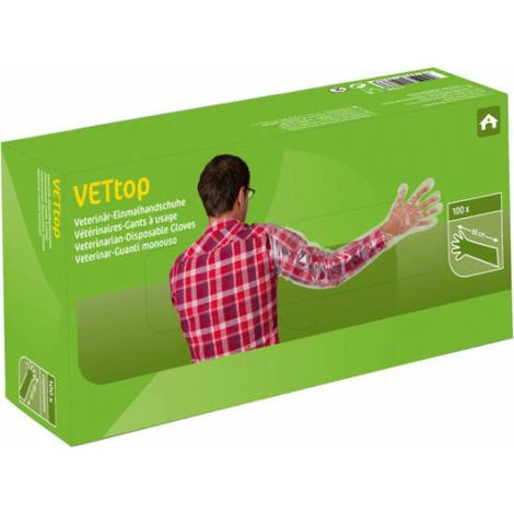 Einmalhandschuhe, VETtop-Qual. 100 Stck Spenderkarton (1/2)