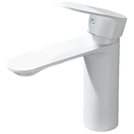 Robinet de lavabo en cuivre complet avec surface en forme de petite lune pour salle de bain et lavabo -