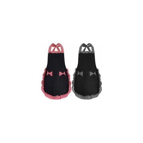 Lot de 2 tabliers noirs pour femme, avec 2 poches, imperméables, idéaux pour la cuisine et le jardinage. Un cadeau de qualité pour maman, épouse ou petite amie. (1/5)