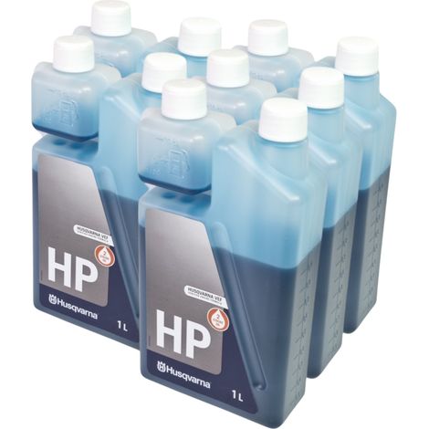 Husqvarna 5x HP Zweitakt Öl 1 Liter ( 5x 587808511 ) - 2 Stroke Oil - Verschleißverringerrung durch spezielle Additive (1/4)