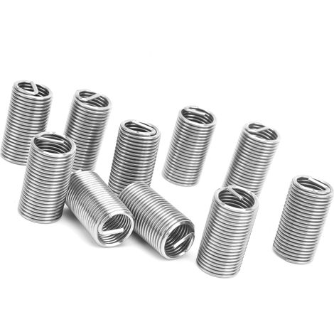 10 Stück Gewindeeinsätze, Reduziermuttern-Reparaturwerkzeug, Edelstahl, M16x23D (1/5)