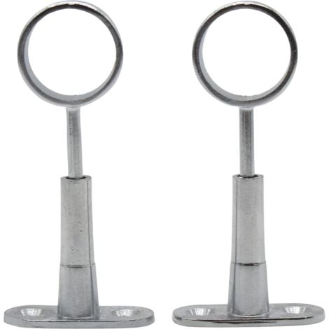 Support Tringle Penderie pour Barre Penderie Rond Ø 25mm 2pcs (1/5)