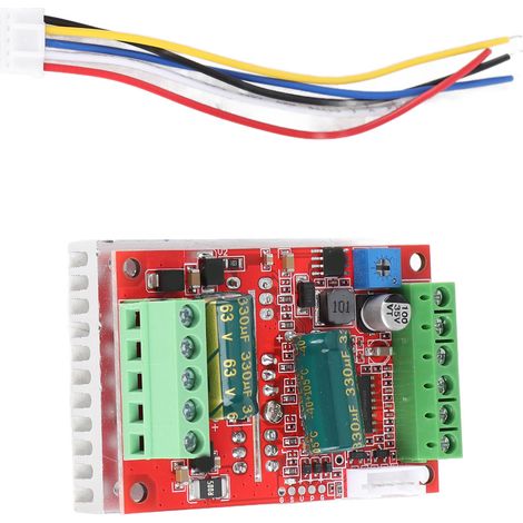 Controlador de motor de 12V 24V 48V, avance/retroceso, sin escobillas, módulo de velocidad eléctrica PWM de CC de 400W (1/5)