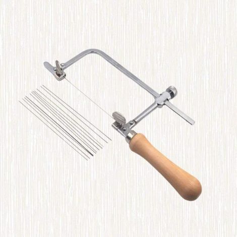 Scie à Bijoux Les Bijoutiers Réglables Ont Vu Le Cadre avec Des Lames de Scie Kit Professionnel (Avec 12 lames de scie) (1/5)