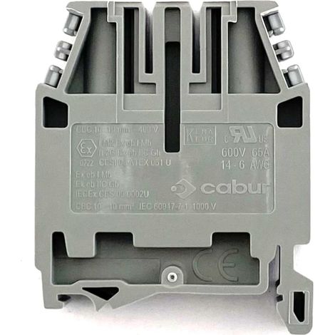 Morsetto passante standard Cabur 10mmq Grigio CBC10GR (1/2)