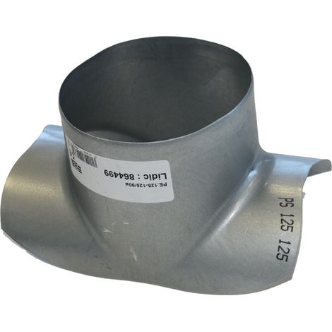 Piquage express à 90° en acier galvanisé, D support 315 mm, D raccord 125 mm S&P (UNELVENT) 865107