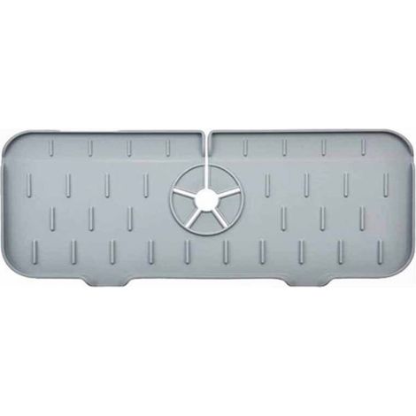 Tapis De Robinetterie - En TPR Souple - Pour Évier Cuisine Et Salle De Bain - 38 X 14 Cm - 1 Pièce