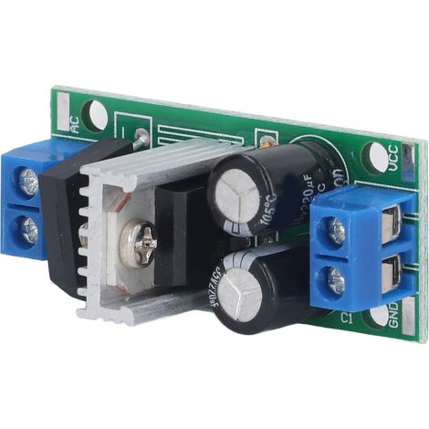 Module régulateur 12V LM7812 convertisseur redresseur filtre alimentation AC DC 3 bornes avec pont 3A (1/5)