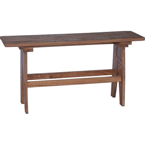 vidaXL Banco Natural 100 x 30 x 51 cm Madera maciza recuperada (1/5)