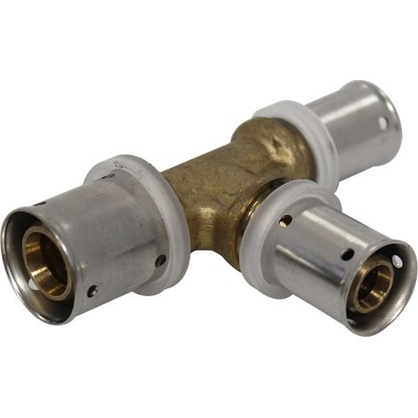 Té multicouche à sertir réduit - Ø20x2,0 - Ø16x2,0 - Ø16x2,0 - MULTIPEX (1/4)