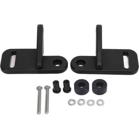 Support de montage pour barre de lumière sur montant A, 2 pièces, remplacement pour Jeep Wrangler JL 2018-2020, support de fixation robuste en acier, kit de montage universel pour projecteurs LED, acc (1/5)