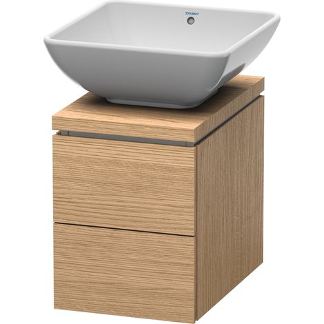 Mobiletto Duravit L-Cube Vanity per console, larghezza 320 mm, profondità 477 mm, 2 cassetti, colorazione: Rovere europeo Decorazione quercia - LC681805252 (1/5)