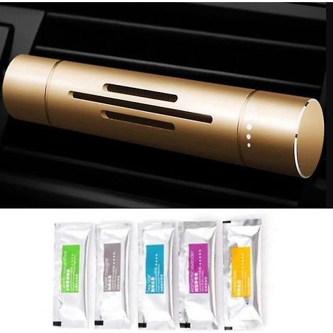 Auto-Lufterfrischer, Raumspray, Heimduft mit 5 Duftstäbchen – Einheitsgröße – Gold (1/5)