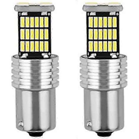Ampoules LED SMD 7440 1156 1157 4014 45 (clignotants, feux de recul, feux stop) - Lot de 2 (1/5)