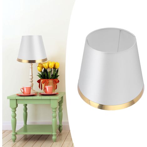 Moderner Lampenschirm im europäischen Stil aus Stoff für Tisch- oder Stehlampe E27 - Artikelnummer PX148 - Grau (1/5)