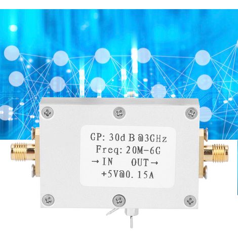 HF-Verstärker, rauscharm, Breitbandverstärkung 30 dB, LNA 20M-6G, elektrische Bauteile (1/5)