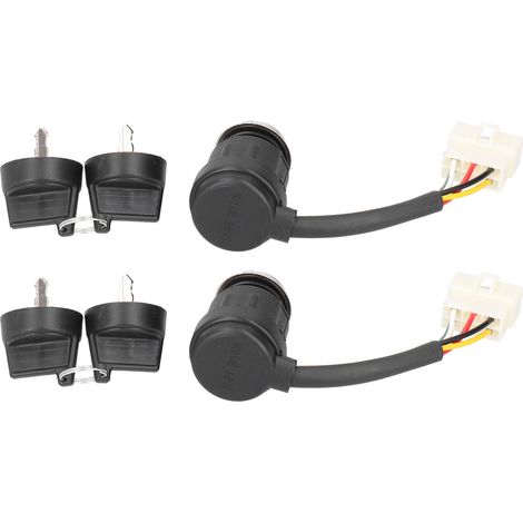Electric Door Lock - 5-Pin Ignition Switch - For 186F 186FA Generators - With Keys - 2 Units (1/5)