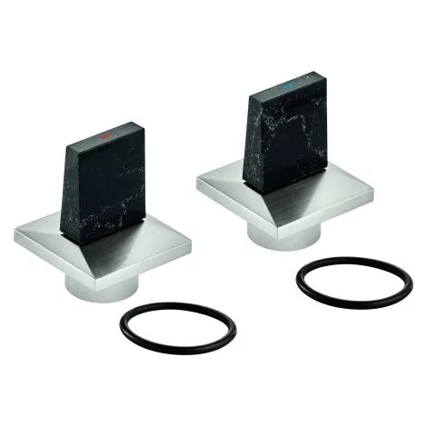 GROHE Paire de poignées 101335 Allure Brilliant, supersteel, 101335DC00