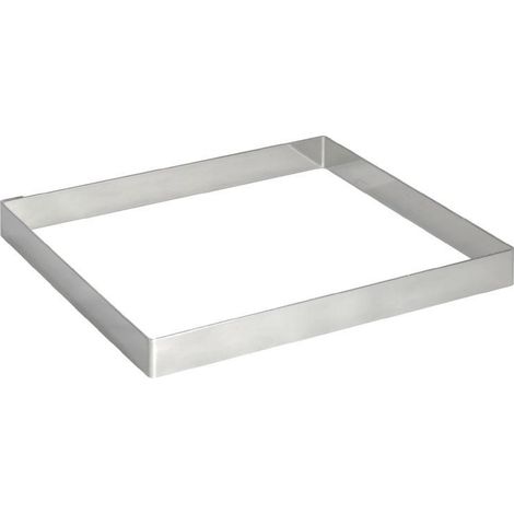 Cercle à Tarte Carré Inox 200x200mm - De Buyer