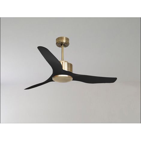 Tenerife Ring - Super destratificateur et ventilateur DC 166 cm Blanc pales bois gris sans Lumière 30 à 60 m² (1/5)