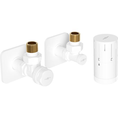 Mexen G05 thermostatisches Winkelsatz mit Verkleidung S, weiß - W901-958-909-20 (1/2)