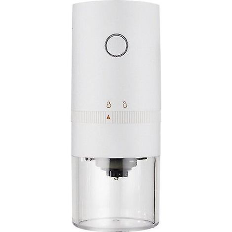 Elektrische Kaffeemühle für Espresso sowie getrocknete und gewürzte Kaffeebohnen – weiß