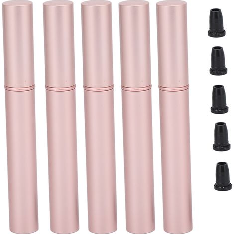 5 pièces flacons rechargeables 4ml pour sérum croissance cils avec applicateur - Tubes eyeliner vides aluminium (1/5)