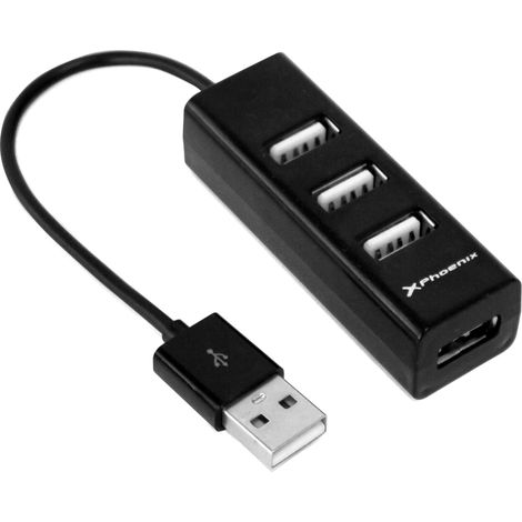 Hub usb portatil phoenix 4 puertos (1/5)