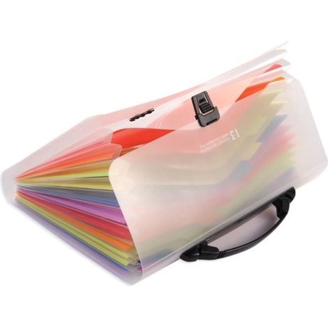 Trieur Document - ZGEER - A4 - 13 Compartiments - Extensible - Pratique pour Bureau (1/4)