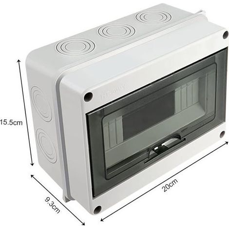 Coffret Electrique Etanche Exterieur, Etanche Electrique Exterieur, Armoire de Contrôle, Boitier de Jonction,HT8 (1/4)