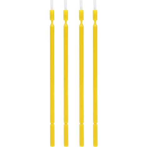100 applicateurs dentaires jetables à micro-brosse flexibles (jaunes) (1/5)
