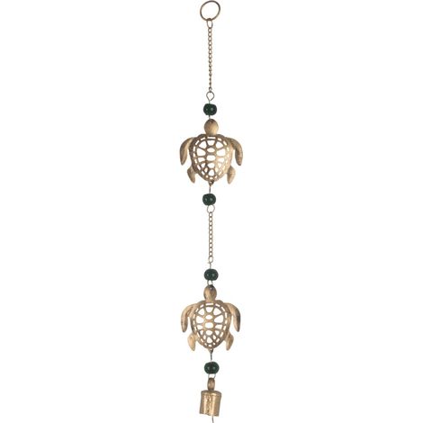 Tartaruga decorativa da appendere alla parete, ornamento in metallo multicolore, decorazione da parete etnica, decorazione indiana
