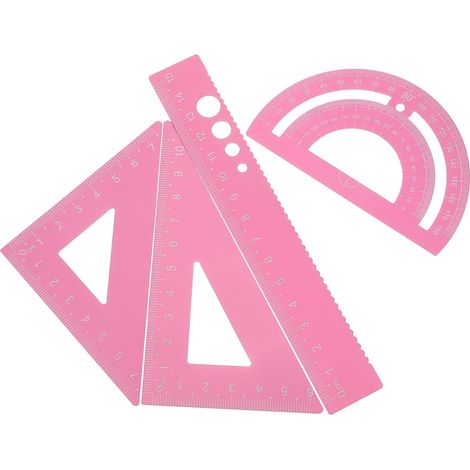 Ensemble de géométrie flexible, règles mesure en métal et (1/5)