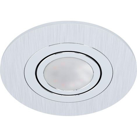 Spot encastrable, spot en aluminium brossé, luminaire encastré (1/5)