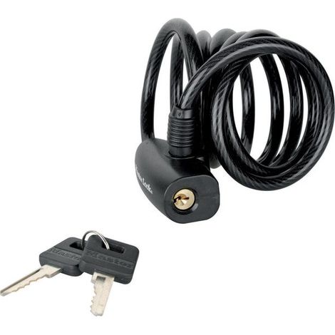 MASTER LOCK Candado Bicicleta - 1,8 m Cable - Llave - Exterior - 8126EURDPRO - Ideal para Bicicleta, Monopatín, Paseante, Cortacésped y Otro Equipo