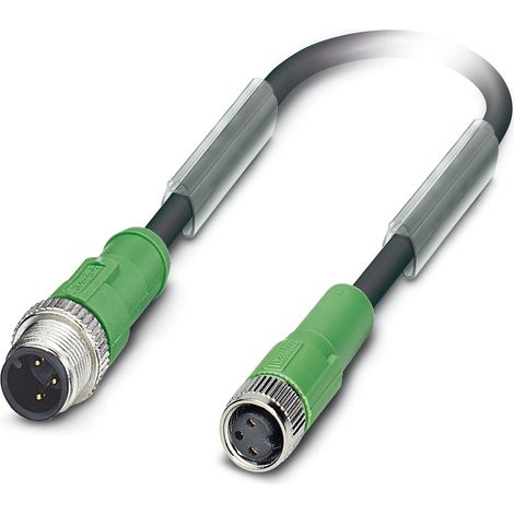Câble d'actionneur Phoenix Contact 3 conducteurs , M8 Femelle vers M12 Mâle, 600mm ( Prix pour 1 )