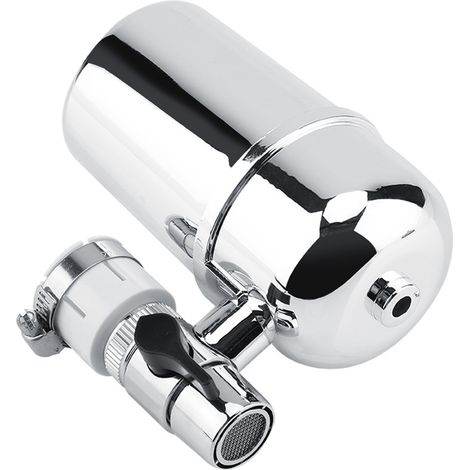 Purificateur d'eau domestique pour robinet : élimine les substances nocives et nettoie le filtre du robinet de cuisine.