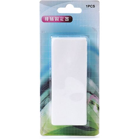 Fixateur adhésif pour prise électrique mural sans perche, support de bande électrique invisible, 10 pièces pour maison. (1/5)