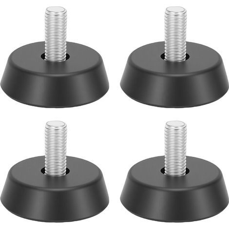 Niveleur de meubles, filetage en caoutchouc, vis antidérapante, pieds de nivellement pour Table, chaise, canapé, 4 pièces, 10x22mm (1/5)