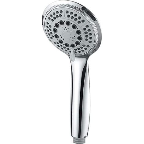 Cabezal de ducha de mano COMPLENTO-G804 de 5 chorros para baño, cabezal de ducha mediano (G1/2 pulgada, 100 mm), cromado (1/5)