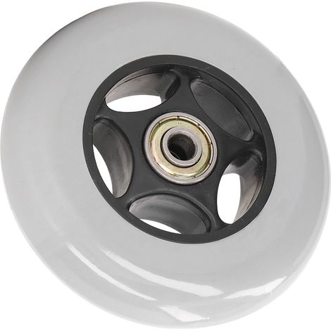 Roues de fauteuil roulant électriques grises pleines de 4 pouces (1/5)