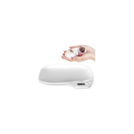 Balance numérique pour petits animaux : Balance pour animaux de compagnie, balance pour nourriture, balance pour bébé, LCD numérique, balance pour chats avec 4 modes de pesée (kg/oz/lb/ml) pour (1/5)