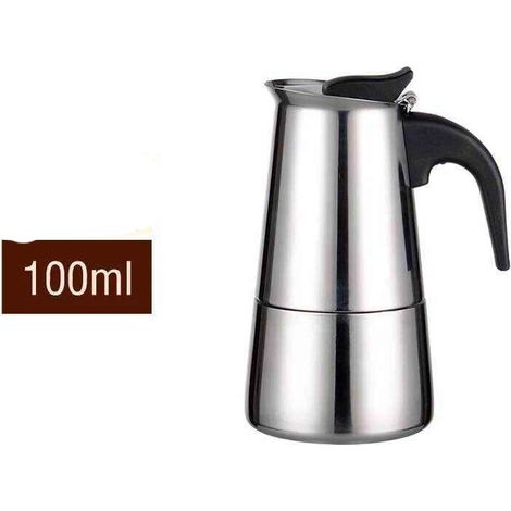 Machine à café expresso à induction neuve, cafetière italienne compatible avec toutes les sources de chaleur, 100 ml (1/5)