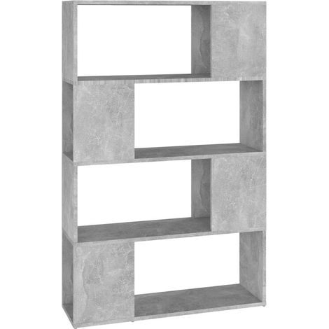 Maison Exclusive - Librería separador contrachapada gris hormigón (1/5)