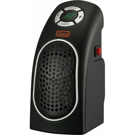 Vinco stufa stufetta elettrica ceramica 400W portatile compatta regolabile con termostato (1/4)
